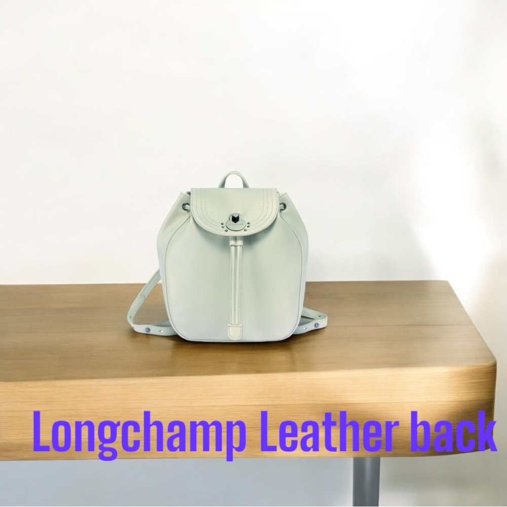 Longchamp leather backpack NWOT - Picture 1 of 14